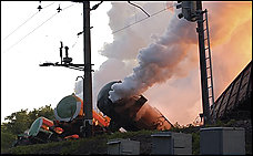 Toxic Cloud Follows Ukraine Derailment